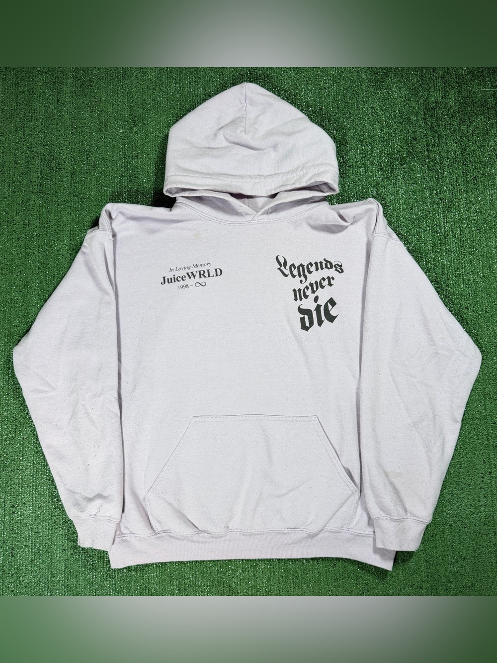 999 Club Juice WRLD Legends Never Die Hoodie Size Large Purple